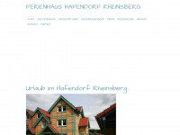 rheinsberger-hafendorf-ferienhaus.de Webseite Vorschau