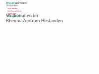 rheumahirslanden.ch Webseite Vorschau