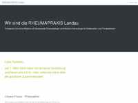 rheumapraxis-landau.de Webseite Vorschau