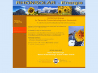 rhoensolar-energie.de Webseite Vorschau