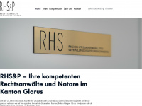 rhslawyers.ch Webseite Vorschau