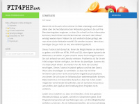 fit4php.net Webseite Vorschau