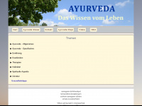aayurveda.de Webseite Vorschau
