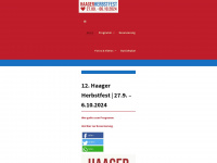 haager-herbstfest.de Webseite Vorschau