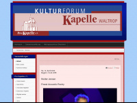 kulturforum-kapelle-waltrop.de Webseite Vorschau