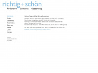 richtigundschoen.ch Webseite Vorschau