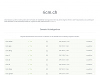 ricm.ch Webseite Vorschau