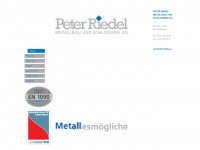 riedel-metallbau.ch Webseite Vorschau