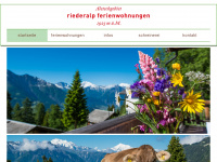 riederalp-ferienwohnungen.ch Webseite Vorschau