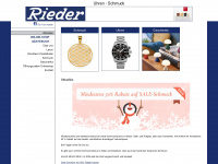 rieder-uhren.ch Webseite Vorschau