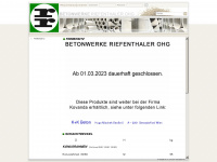 riefenthaler.at Webseite Vorschau