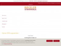riegeler-stammhaus.de Webseite Vorschau