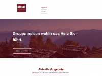 riego-reisen.de Webseite Vorschau