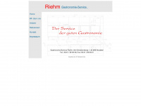 riehm-gastro.de Webseite Vorschau