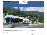 riepler.at Webseite Vorschau