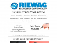 riewag.ch Webseite Vorschau