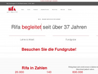 rifa.at Webseite Vorschau