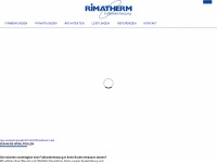 rimatherm.de Webseite Vorschau
