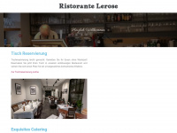 ristorante-lerose.de Webseite Vorschau