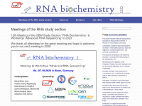 rna-biochemistry.de Webseite Vorschau