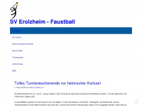 faustball-erolzheim.de Webseite Vorschau