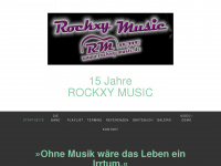 rockxy-music.de Webseite Vorschau