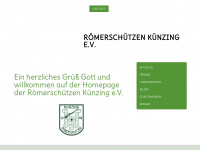 roemerschuetzen-kuenzing.de Webseite Vorschau