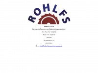 rohlfs-holzmaschinenreparatur.de Webseite Vorschau
