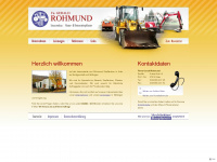 rohmund-strassenbau.de Webseite Vorschau