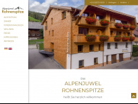 rohnenspitze.at Webseite Vorschau