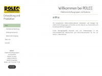 rolec-elektronik.de Webseite Vorschau