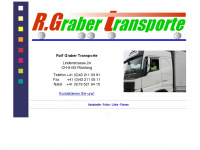 rolf-graber-transporte.ch Webseite Vorschau