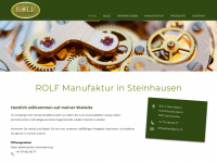 rolf-manufaktur.ch Webseite Vorschau