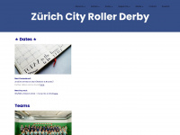 rollerderby.ch Webseite Vorschau