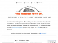 waldenfont.com Webseite Vorschau