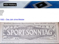 hsv-history.de Webseite Vorschau