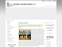 romabowlers.de Webseite Vorschau