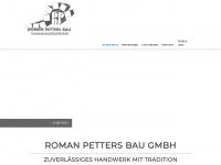 roman-petters-bau.de Webseite Vorschau