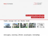 romer-architekten.de Webseite Vorschau