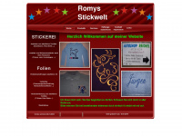 romys-stickwelt.de Webseite Vorschau