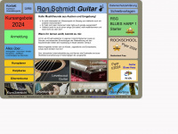 ron-schmidt-guitar.de Webseite Vorschau