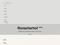 ronacherhof.at Webseite Vorschau