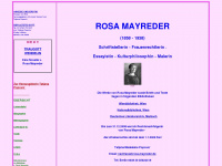 rosa-mayreder.de Webseite Vorschau