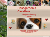 rosegardens-cavaliere.de Webseite Vorschau