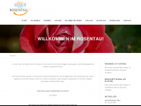 rosentau.ch Webseite Vorschau