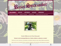rosis-stickzauber.de Webseite Vorschau
