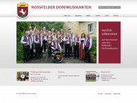 rossfelder-dorfmusikanten.de Webseite Vorschau