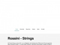 rossini-strings.de Webseite Vorschau
