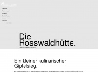 rosswaldhuette.at Webseite Vorschau