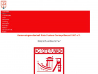 rote-funken-castrop.de Webseite Vorschau